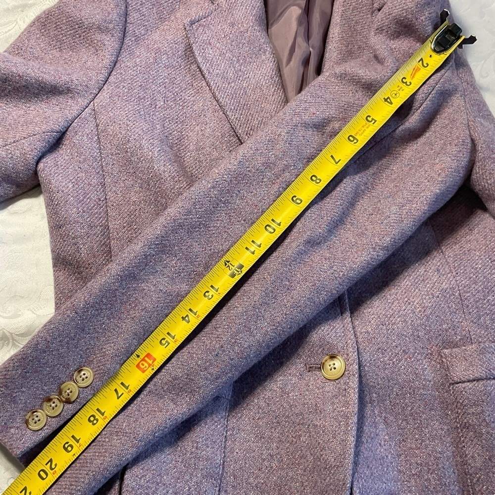 Chaps Petite Light Purple Wool Blend Blazer Womens Size 14P - Picture 7 of 13